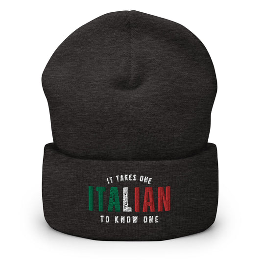 ITALIAN It Takes One To Know One™ Cuffed Beanie