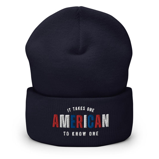 AMERICAN It Takes One To Know One™ Cuffed Beanie