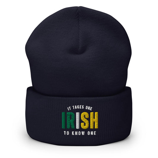 IRISH It Takes One TO Know One™ Cuffed Beanie