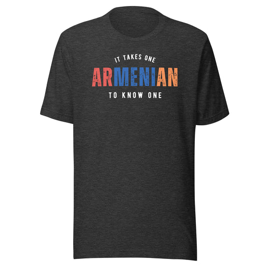 ARMENIAN Takes One To Know One™ Unisex t-shirt